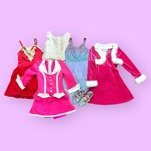 COPY - Girl 4T 5T 4/5 XS S Dress Up Lot Dance Costumes Leotards Disney Heels Ba…